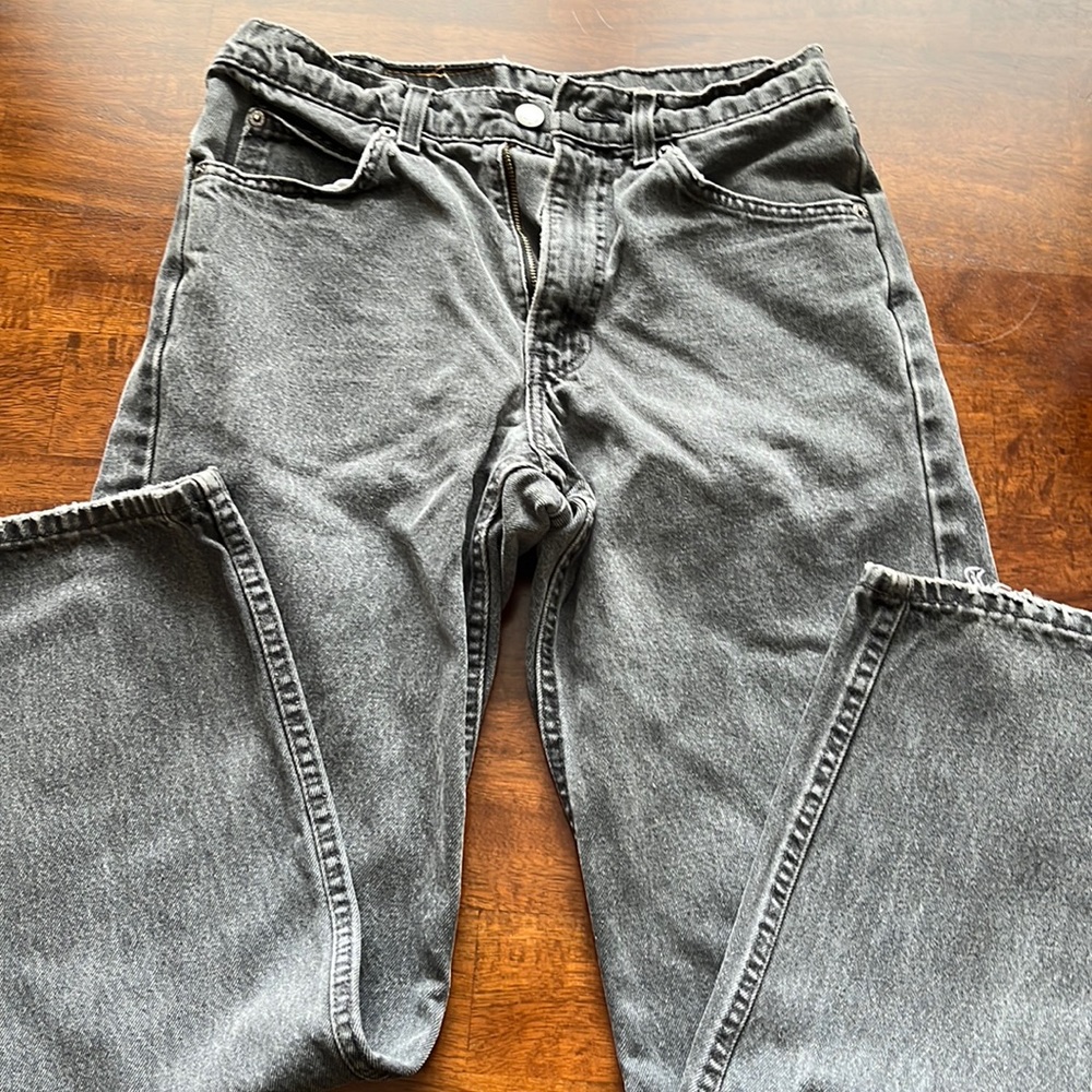 Original Vintage Levi 550 w31 L30 faded black real denim